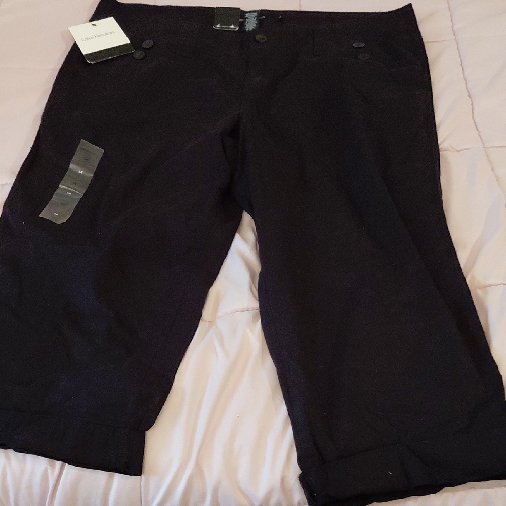 Calvin Klein Dark Cropped Trousers